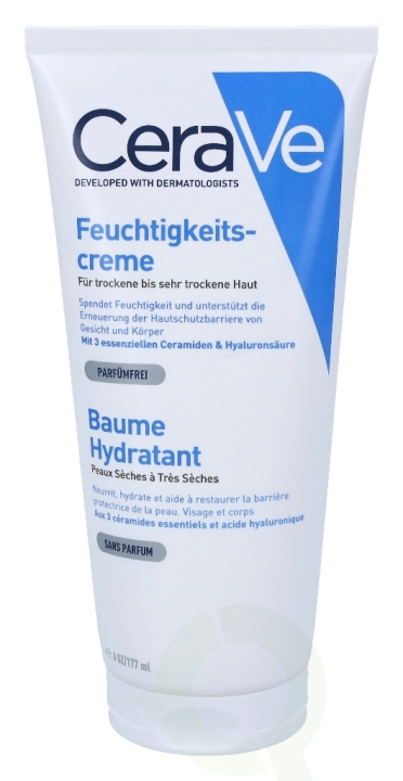 Cerave Moisturising Cream 177 ml For Dry To Very Dry Skin i gruppen SKÖNHET & HÄLSA / Hudvård / Ansiktsvård / Dagkräm hos TP E-commerce Nordic AB (C49613)
