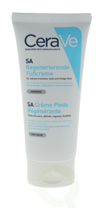 Cerave SA Renewing Foot Cream 88 ml For Very Dry, Rough, Bumpy Skin i gruppen SKÖNHET & HÄLSA / Manikyr/Pedikyr / Fotkräm & Fotbad hos TP E-commerce Nordic AB (C49617)