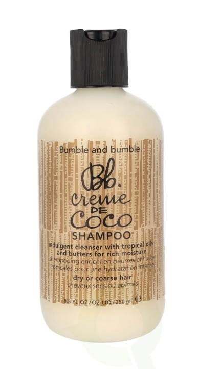 Bumble and Bumble Bumble & Bumble Creme De Coco Shampoo 250 ml Indulgent Cleanser With Tropical Oils And Butters For Rich Moisture i gruppen SKÖNHET & HÄLSA / Hår & Styling / Hårvårdsprodukter / Schampo hos TP E-commerce Nordic AB (C49825)