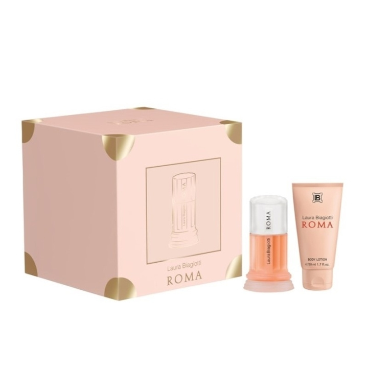 Laura Biagiotti Giftset Laura Biagiotti Roma Edt 25ml + Body Lotion 50ml i gruppen SKÖNHET & HÄLSA / Presentkit / Presentkit För Henne hos TP E-commerce Nordic AB (C49860)