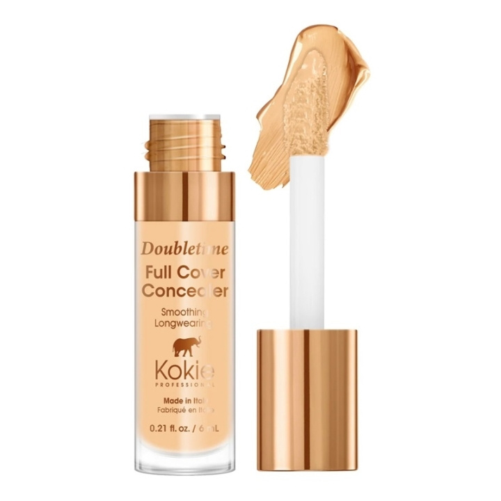Kokie Cosmetics Kokie Doubletime Full Cover Concealer - 101 Medium Golden i gruppen SKÖNHET & HÄLSA / Makeup / Basmakeup / Concealer hos TP E-commerce Nordic AB (C49869)