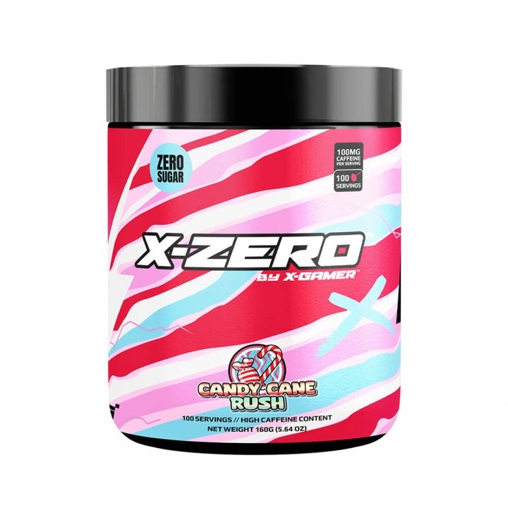 X-GAMER X-Zero 160 gram Candy Cane i gruppen DATORER & KRINGUTRUSTNING / Gaming / Energidryck för Gamers hos TP E-commerce Nordic AB (C49933)