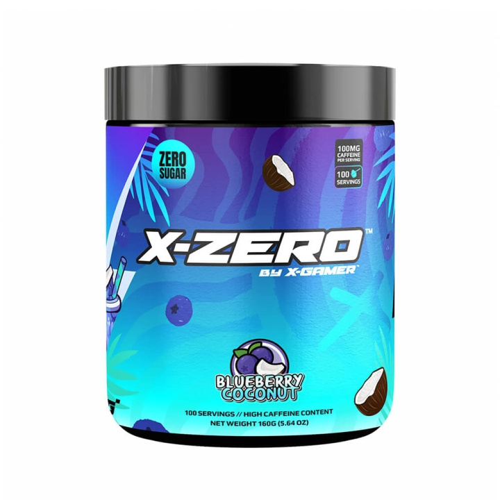 X-GAMER X-Zero 160 gram Blueberry & Coconut i gruppen DATORER & KRINGUTRUSTNING / Gaming / Energidryck för Gamers hos TP E-commerce Nordic AB (C49934)