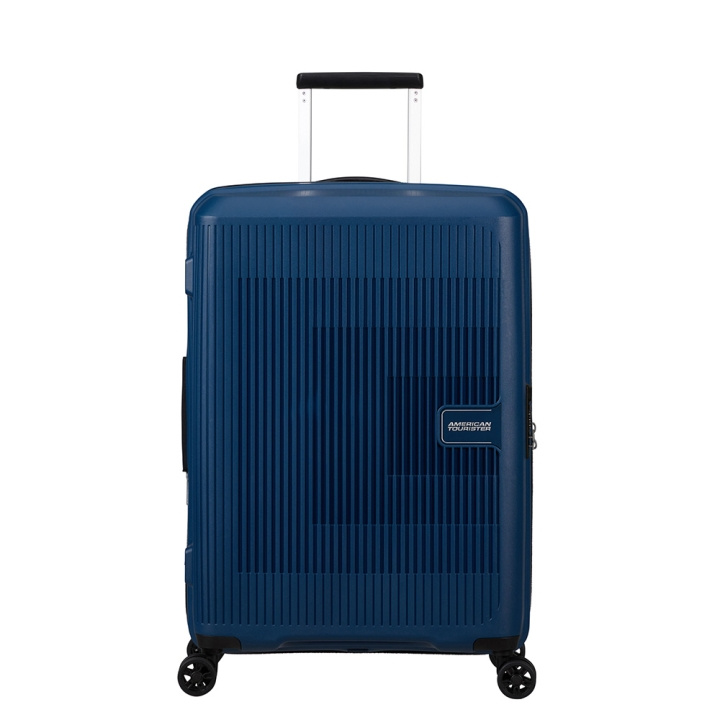 American Tourister Resväska AeroStep Spinner 67 cm Navy Blue i gruppen SPORT, FRITID & HOBBY / Resetillbehör / Resväskor hos TP E-commerce Nordic AB (C49945)