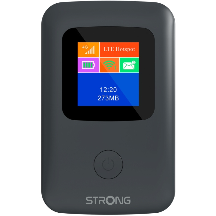 Strong 4G MiFi Hotspot WiFi 150 Mbit/s med display i gruppen DATORER & KRINGUTRUSTNING / Nätverk / Routrar hos TP E-commerce Nordic AB (C49968)