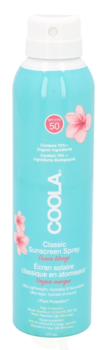 Coola Classic Body Sunscreen Spray SPF50 177 ml Guava Mango i gruppen SKÖNHET & HÄLSA / Hudvård / Solskydd & Tanning / Solskydd hos TP E-commerce Nordic AB (C49986)