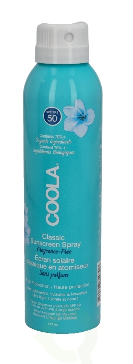 Coola Classic Body Sunscreen Spray SPF50 177 ml Unscented i gruppen SKÖNHET & HÄLSA / Hudvård / Solskydd & Tanning / Solskydd hos TP E-commerce Nordic AB (C49987)