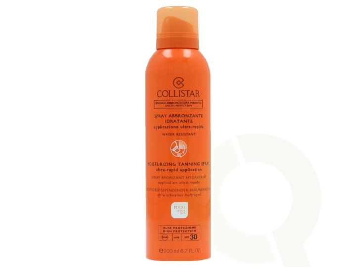 Collistar Moisturizing Tanning Spray SPF30 200 ml Ultra Rapid Applicition i gruppen SKÖNHET & HÄLSA / Hudvård / Solskydd & Tanning / Brun utan sol hos TP E-commerce Nordic AB (C50027)