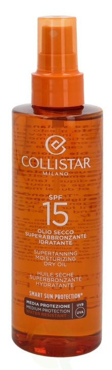 Collistar Supertanning Dry Oil SPF15 200 ml Moisturizing Dry Oil i gruppen SKÖNHET & HÄLSA / Hudvård / Solskydd & Tanning / Solskydd hos TP E-commerce Nordic AB (C50033)