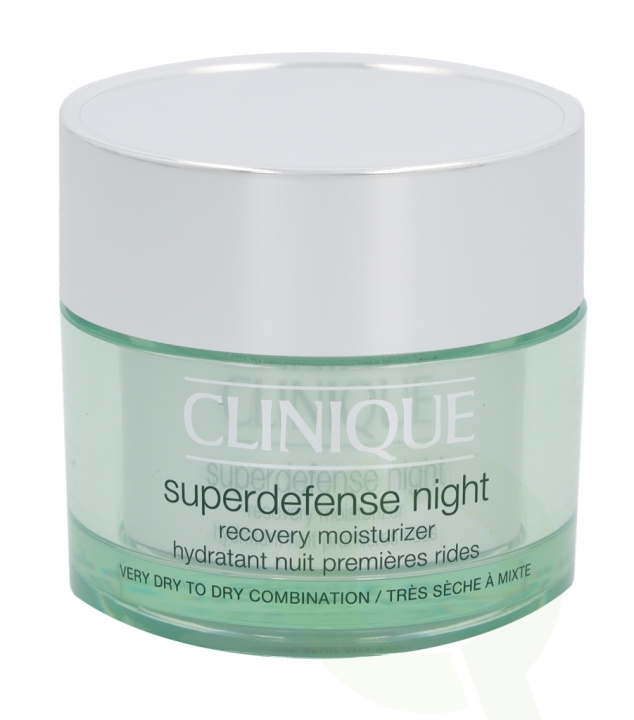 Clinique Superdefense Night Recovery Moisturizer 50 ml Very Dry to Dry Combination 1,2 i gruppen SKÖNHET & HÄLSA / Hudvård / Ansiktsvård / Nattkräm hos TP E-commerce Nordic AB (C50239)