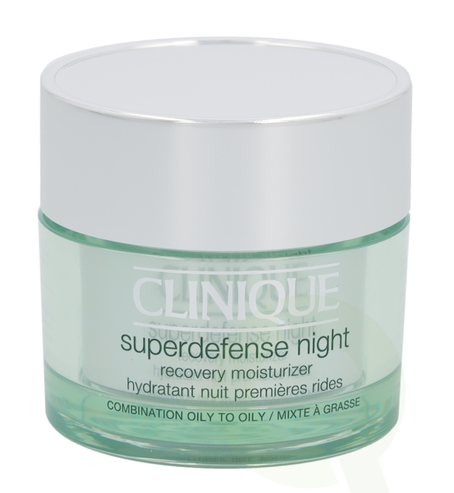 Clinique Superdefense Night Recovery Moisturizer 50 ml Combination Oily To Oily 3,4 i gruppen SKÖNHET & HÄLSA / Hudvård / Ansiktsvård / Nattkräm hos TP E-commerce Nordic AB (C50240)