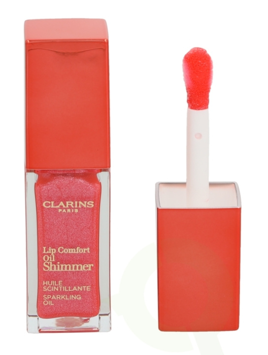 Clarins Lip Comfort Oil Shimmer 7 ml #06 Pop Coral i gruppen SKÖNHET & HÄLSA / Makeup / Läppar / Läppglans & Plumper hos TP E-commerce Nordic AB (C50585)