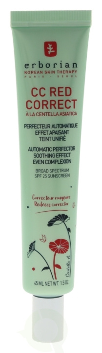 Erborian CC Red Correct Automatic Perfector SPF25 45 ml Broad Spectrum Sunscreen i gruppen SKÖNHET & HÄLSA / Makeup / Basmakeup / CC/BB Cream hos TP E-commerce Nordic AB (C51267)