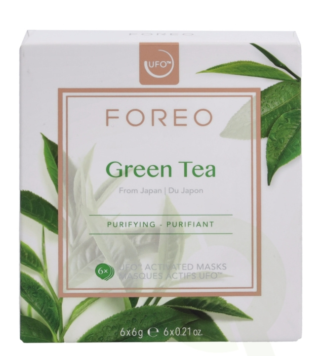 Foreo UFO Mask Set - Green Tea 36 gr 6 Pcs x 6gr i gruppen SKÖNHET & HÄLSA / Hudvård / Ansiktsvård / Masker hos TP E-commerce Nordic AB (C51398)