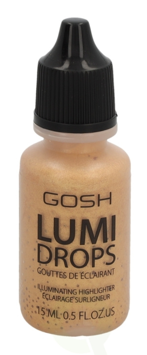 Gosh Lumi Drops Illuminating Highlighter 15 ml 014 Gold i gruppen SKÖNHET & HÄLSA / Makeup / Basmakeup / Contour/Highlight hos TP E-commerce Nordic AB (C51693)