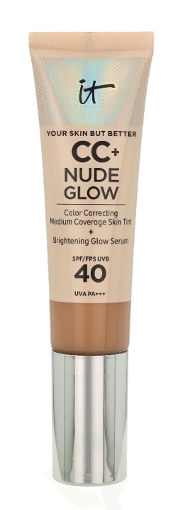 IT Cosmetics CC+ Nude Glow SPF40 32 ml Medium i gruppen SKÖNHET & HÄLSA / Hudvård / Ansiktsvård / Tinted Moisturizer hos TP E-commerce Nordic AB (C51752)