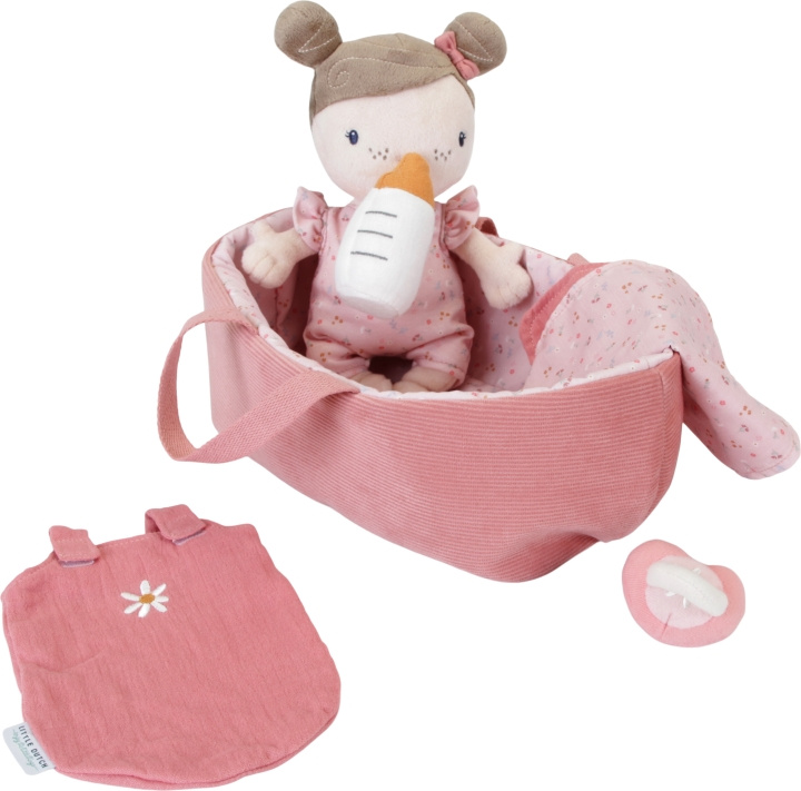 Little Dutch Rosa - Babydocka i väska i gruppen LEKSAKER, BARN- & BABYPRODUKTER / Leksaker / Dockor & Tillbehör hos TP E-commerce Nordic AB (C52105)