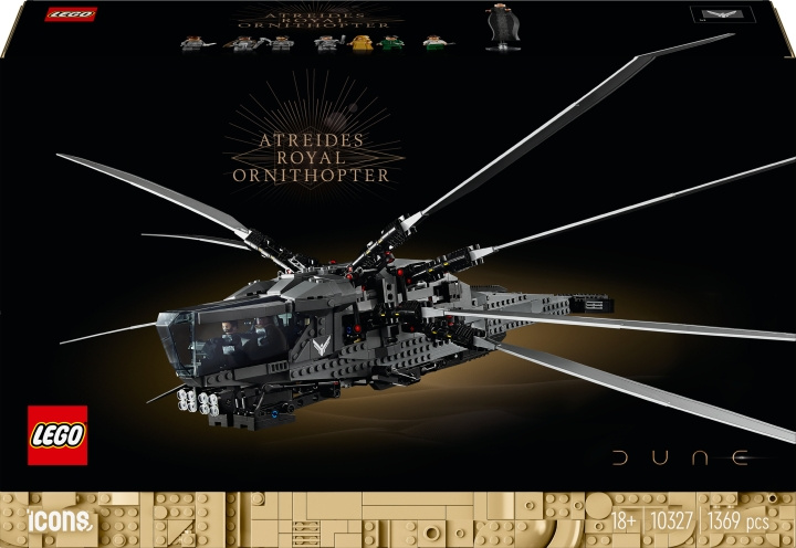 LEGO Icons 10327 - Dune Atreides Royal Ornithopter i gruppen LEKSAKER, BARN- & BABYPRODUKTER / Leksaker / Byggleksaker / Lego hos TP E-commerce Nordic AB (C52127)