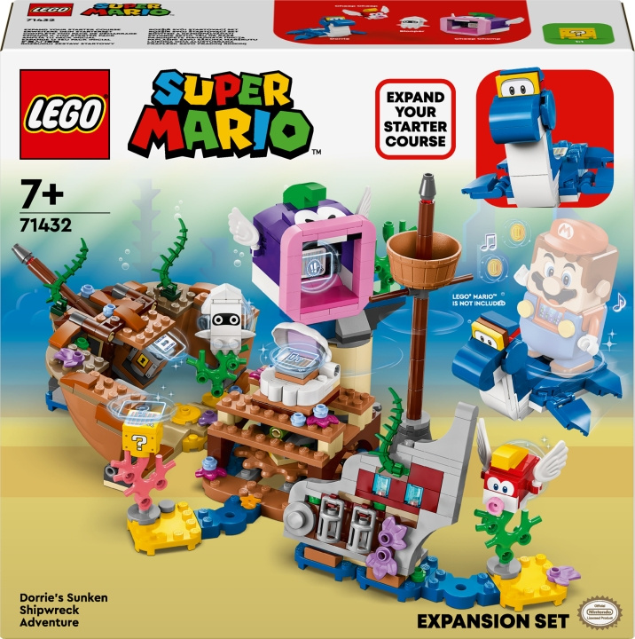LEGO Super Mario 71432 - Dorrie\'s Sunken Shipwreck Adventure Expansion Set i gruppen LEKSAKER, BARN- & BABYPRODUKTER / Leksaker / Byggleksaker / Lego hos TP E-commerce Nordic AB (C52135)