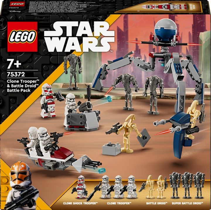 LEGO Star Wars 75372 - Clone Trooper™ & Battle Droid™ Battle Pack i gruppen LEKSAKER, BARN- & BABYPRODUKTER / Leksaker / Byggleksaker / Lego hos TP E-commerce Nordic AB (C52150)