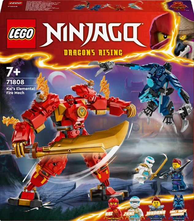 LEGO Ninjago 71808 - Kai\'s Elemental Fire Mech i gruppen LEKSAKER, BARN- & BABYPRODUKTER / Leksaker / Byggleksaker / Lego hos TP E-commerce Nordic AB (C52161)
