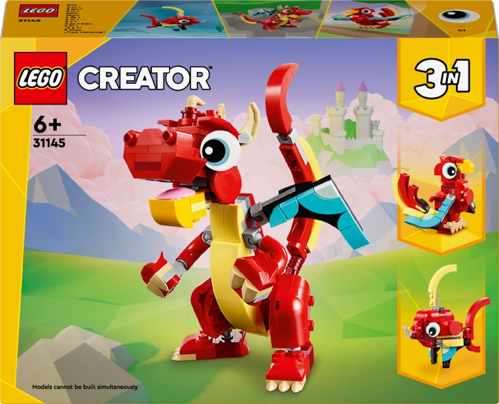 LEGO Creator 31145 - Röd drake i gruppen LEKSAKER, BARN- & BABYPRODUKTER / Leksaker / Byggleksaker / Lego hos TP E-commerce Nordic AB (C52164)