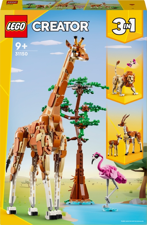 LEGO Creator 31150 - Vilda safaridjur i gruppen LEKSAKER, BARN- & BABYPRODUKTER / Leksaker / Byggleksaker / Lego hos TP E-commerce Nordic AB (C52166)