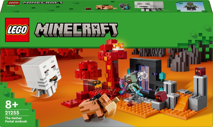 LEGO Minecraft 21255 - The Nether Portal Ambush i gruppen LEKSAKER, BARN- & BABYPRODUKTER / Leksaker / Byggleksaker / Lego hos TP E-commerce Nordic AB (C52172)