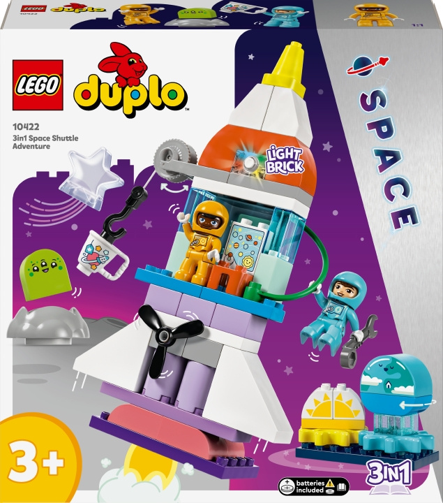 LEGO DUPLO Town 10422 - 3in1 Äventyr med rymdfärja i gruppen LEKSAKER, BARN- & BABYPRODUKTER / Leksaker / Byggleksaker / Lego hos TP E-commerce Nordic AB (C52194)