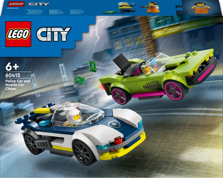 LEGO City Police 60415 - Jakt med polisbil och muskelbil i gruppen LEKSAKER, BARN- & BABYPRODUKTER / Leksaker / Byggleksaker / Lego hos TP E-commerce Nordic AB (C52202)