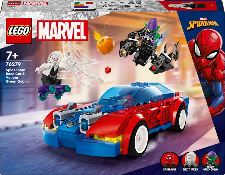 LEGO Super Heroes Marvel 76279 - Spider-Man Race Car & Venom Green Goblin i gruppen LEKSAKER, BARN- & BABYPRODUKTER / Leksaker / Byggleksaker / Lego hos TP E-commerce Nordic AB (C52209)