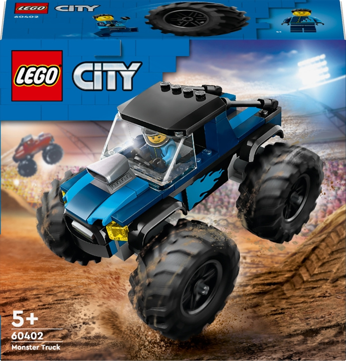 LEGO City Great Vehicles 60402 - Blå monstertruck i gruppen LEKSAKER, BARN- & BABYPRODUKTER / Leksaker / Byggleksaker / Lego hos TP E-commerce Nordic AB (C52223)