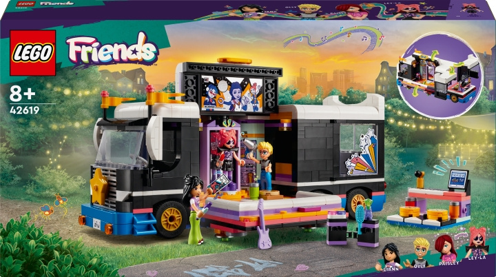 LEGO Friends 42619 - Pop Star Music Tour Bus i gruppen LEKSAKER, BARN- & BABYPRODUKTER / Leksaker / Byggleksaker / Lego hos TP E-commerce Nordic AB (C52244)