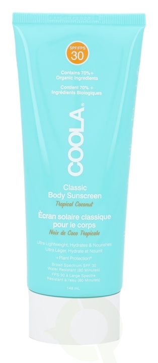 Coola Classic Sunscreen Moisturizer SPF30 148 ml Tropical Coconut i gruppen SKÖNHET & HÄLSA / Hudvård / Solskydd & Tanning / Solskydd hos TP E-commerce Nordic AB (C52297)