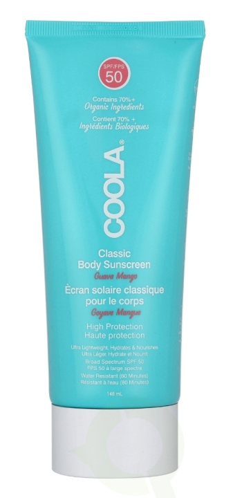 Coola Classic Sunscreen Moisturizer SPF50 148 ml Guava Mango i gruppen SKÖNHET & HÄLSA / Hudvård / Solskydd & Tanning / Solskydd hos TP E-commerce Nordic AB (C52298)