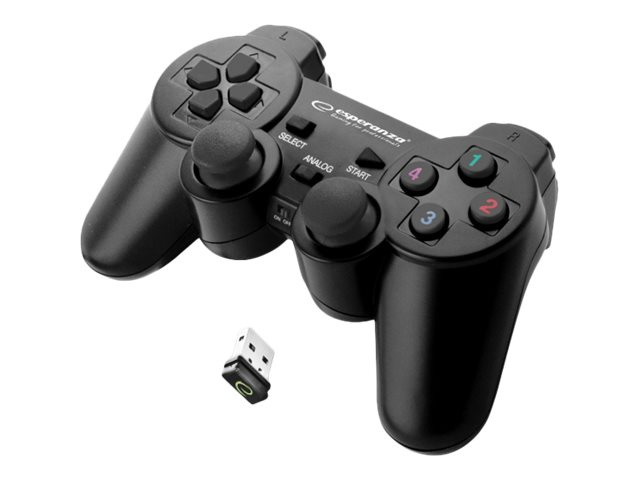 Esperanza GLADIATOR Gamepad PC Sony PlayStation 3 Svart i gruppen HEMELEKTRONIK / Spelkonsoler & Tillbehör / Sony PlayStation 3 hos TP E-commerce Nordic AB (C52351)