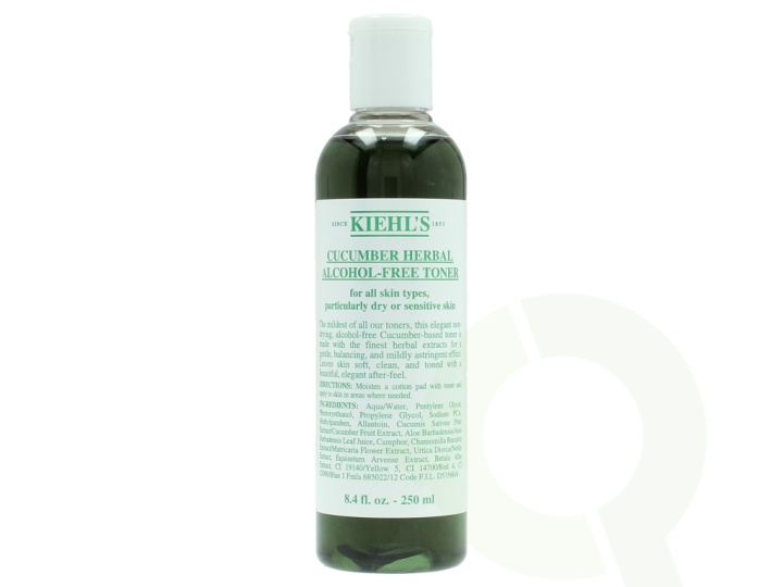 Kiehls Kiehl\'s Cucumber Herbal Alcohol Free Toner 250 ml For All Skin Types i gruppen SKÖNHET & HÄLSA / Hudvård / Ansiktsvård / Ansiktsvatten & Facemist hos TP E-commerce Nordic AB (C52463)