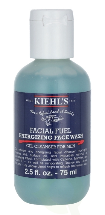 Kiehls Kiehl\'s Men Facial Fuel Energizing Face Wash 75 ml i gruppen SKÖNHET & HÄLSA / Hudvård / Ansiktsvård / Rengöring hos TP E-commerce Nordic AB (C52465)
