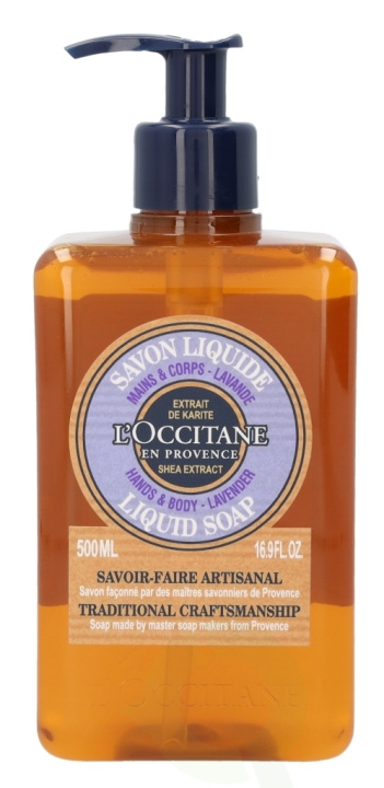 L\'Occitane Lavender Liquid Soap w/Pump 500 ml Hand & Body i gruppen SKÖNHET & HÄLSA / Hudvård / Kroppsvård / Bad & Duschcreme hos TP E-commerce Nordic AB (C52545)