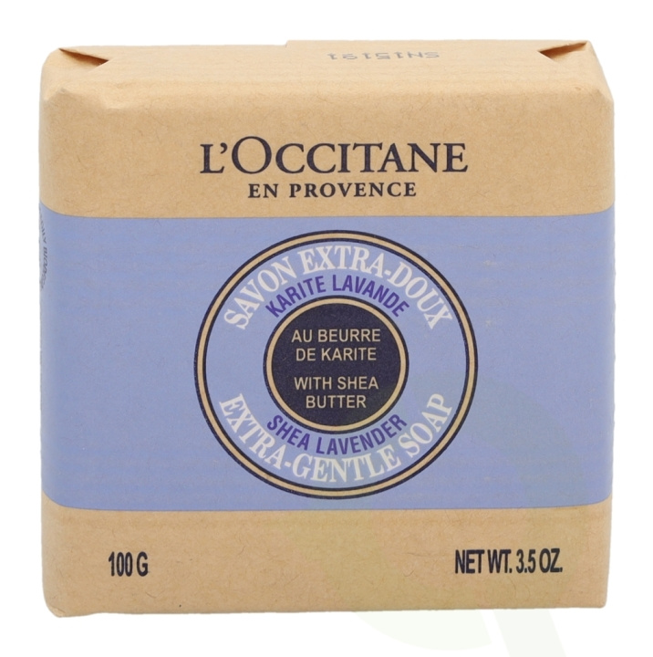 L\'Occitane Extra-Gentle Soap With Shea Butter 100 gr Lavender i gruppen SKÖNHET & HÄLSA / Hudvård / Kroppsvård / Bad & Duschcreme hos TP E-commerce Nordic AB (C52561)