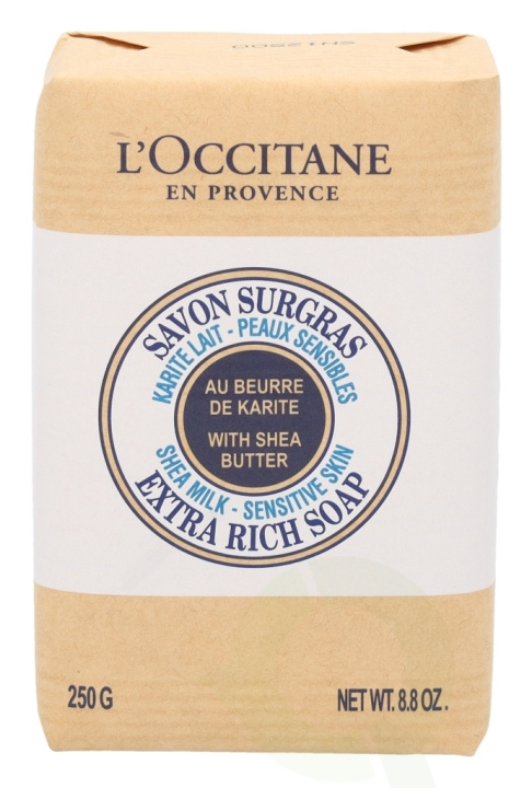L\'Occitane Shea Milk Extra Rich Soap 250 gr Sensitive Skin i gruppen SKÖNHET & HÄLSA / Hudvård / Kroppsvård / Bad & Duschcreme hos TP E-commerce Nordic AB (C52593)
