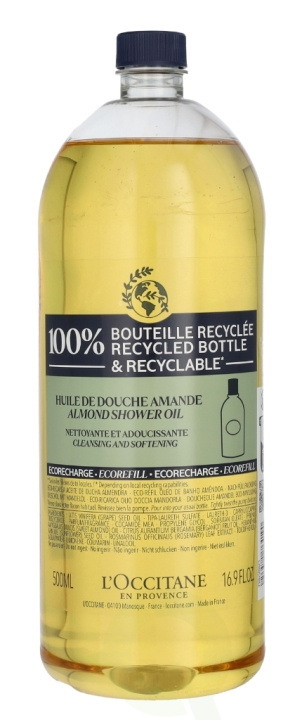 L\'Occitane Almond Shower Oil - Refill 500 ml i gruppen SKÖNHET & HÄLSA / Hudvård / Kroppsvård / Bad & Duschcreme hos TP E-commerce Nordic AB (C52598)