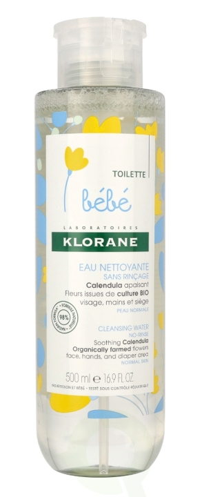 Klorane Bebe No-Rinse Cleansing Water 500 ml i gruppen LEKSAKER, BARN- & BABYPRODUKTER / Babysaker / Sköta & Hygien hos TP E-commerce Nordic AB (C52649)