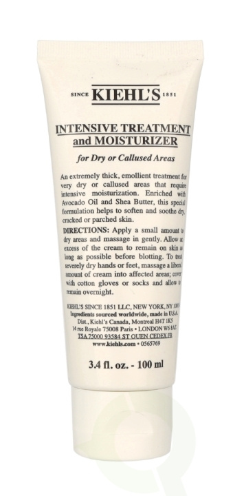 Kiehls Kiehl\'s Intensive Treatment and Moisturizer 100 ml i gruppen SKÖNHET & HÄLSA / Manikyr/Pedikyr / Fotkräm & Fotbad hos TP E-commerce Nordic AB (C52655)