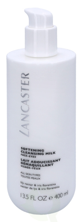 Lancaster Soft Clean Milk Face Eyes 400 ml All Skin Types - Lily Nectar & Iris Florentina i gruppen SKÖNHET & HÄLSA / Hudvård / Ansiktsvård / Rengöring hos TP E-commerce Nordic AB (C52695)
