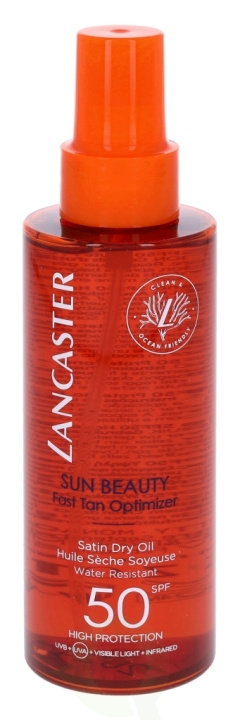 Lancaster Sun Beauty Dry Oil Fast Tan Optim. SPF50 150 ml i gruppen SKÖNHET & HÄLSA / Hudvård / Solskydd & Tanning / Solskydd hos TP E-commerce Nordic AB (C52704)