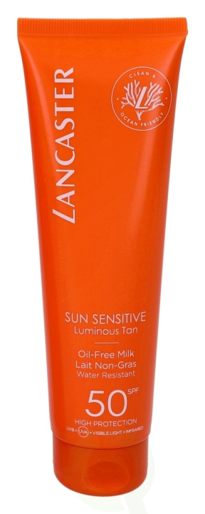 Lancaster Sun Sensitive Oil-Free Milk SPF50 150 ml i gruppen SKÖNHET & HÄLSA / Hudvård / Solskydd & Tanning / Solskydd hos TP E-commerce Nordic AB (C52730)