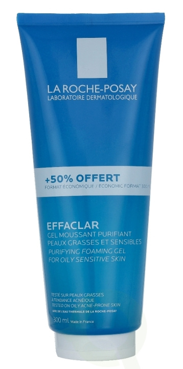 La Roche-Posay LRP Effaclar Purifying Foaming Gel 300 ml For Oily Sensitive Skin i gruppen SKÖNHET & HÄLSA / Hudvård / Ansiktsvård / Rengöring hos TP E-commerce Nordic AB (C52816)