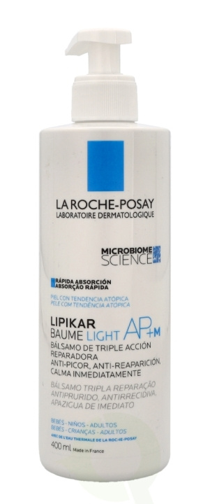 La Roche LRP Lipikar Light AP+M Triple-Action Balm 400 ml i gruppen SKÖNHET & HÄLSA / Hudvård / Kroppsvård / Body lotion hos TP E-commerce Nordic AB (C52913)