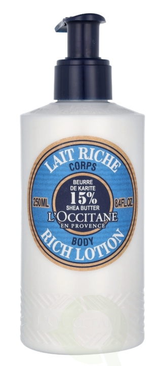 L\'Occitane Shea Butter Rich Body Lotion 250 ml i gruppen SKÖNHET & HÄLSA / Hudvård / Kroppsvård / Body lotion hos TP E-commerce Nordic AB (C53201)
